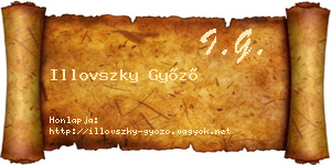 Illovszky Győző névjegykártya