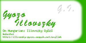 gyozo illovszky business card